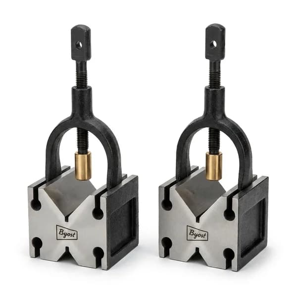 Crystal Hardened & Ground V Blocks with Clamp – Series AA-170