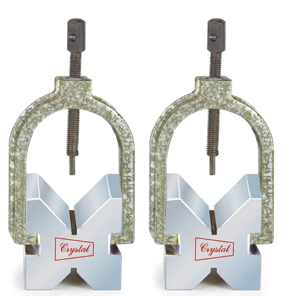 Crystal Hardened & Ground V Blocks with Clamp – Series AA-171