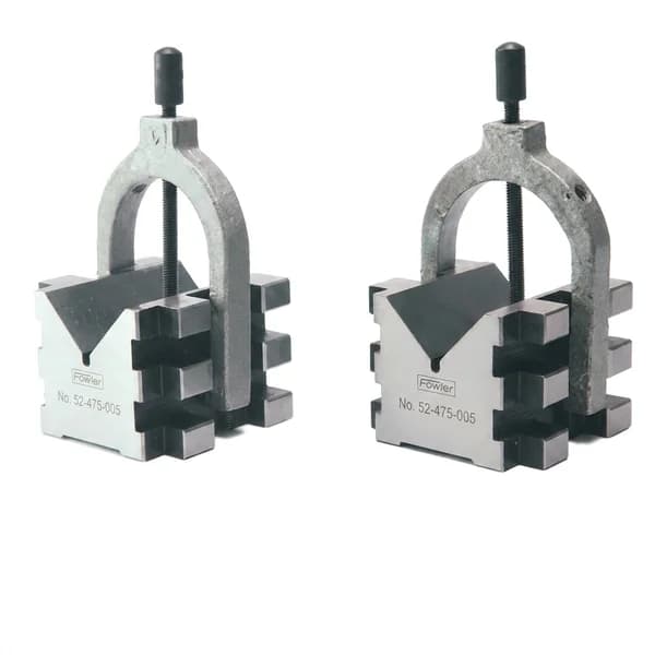 Crystal Hardened & Ground Tool Room V Block with Clamp