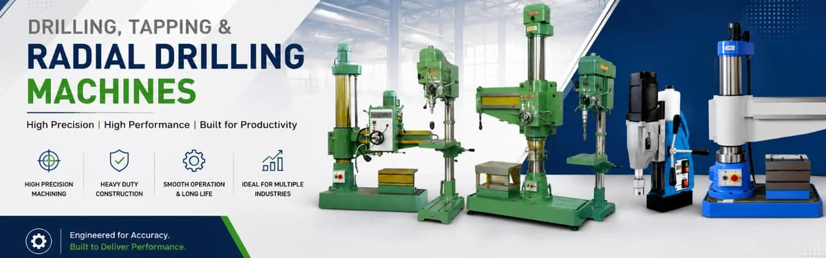 Drilling Tapping and Radial drilling machines