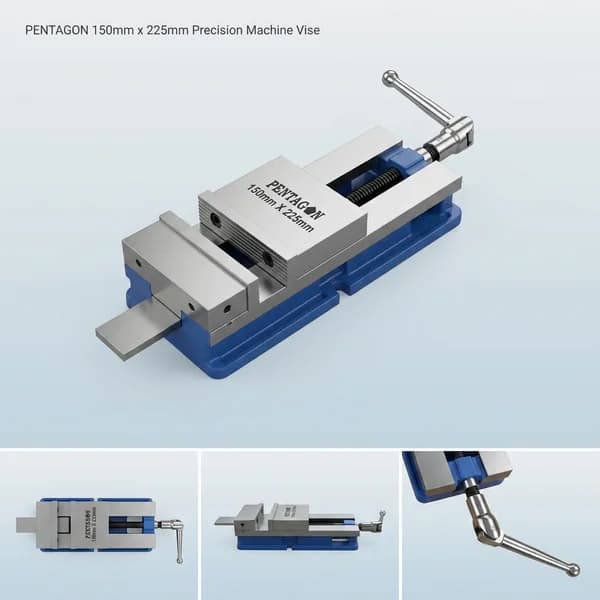 Pentagon Mechanical Vise Jaw Opening 225mm