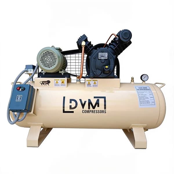 DVM Compressors  Double Stage Lubricated Reciprocating Air Compressor