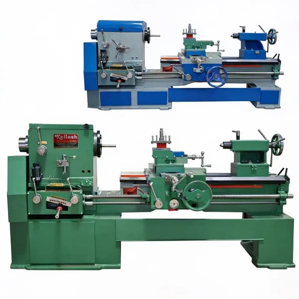 Kailash Heavy Duty V-Belt Lathe Machine