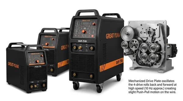 GreatYUVA DIP-TIG Dynamic Intensification Process Welding Machine – YTIG-400 EN-II (CW/HW)