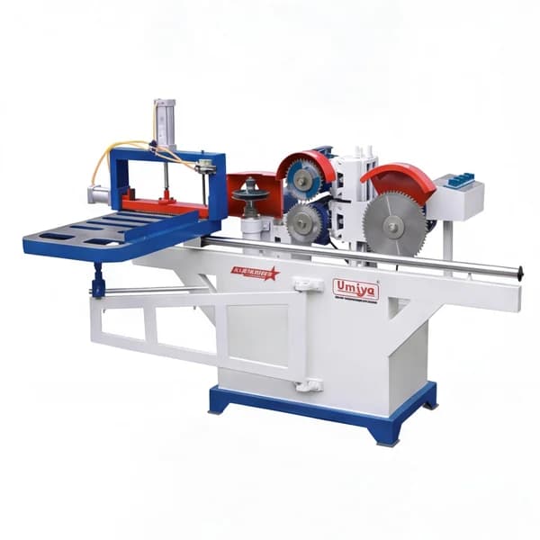 Umiya - Tenoning Machine with Sliding Table (5 Cutters) with Electricals (3Phase)  (With Saw  Blade)