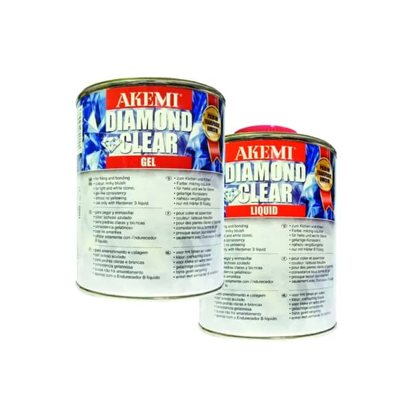 Akemi Diamond Clear Gel/Liquid  Polyester Stone Adhesive