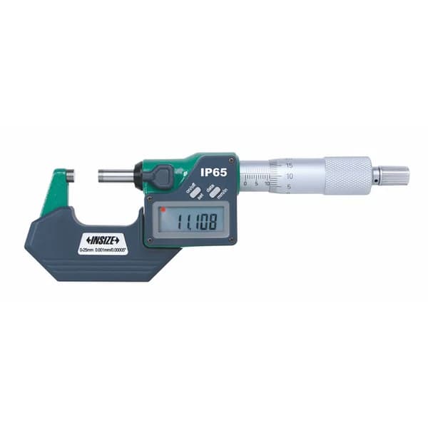 Insize Built-In Wireless Waterproof Digital Outside Micrometers ,Metric/Inch type (friction thimble)