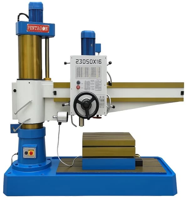 Semi Hydraulic All Geared Auto Feed Radial Drilling Machine with Hydraulic Locking and Mechanical lever type feed-speed change system