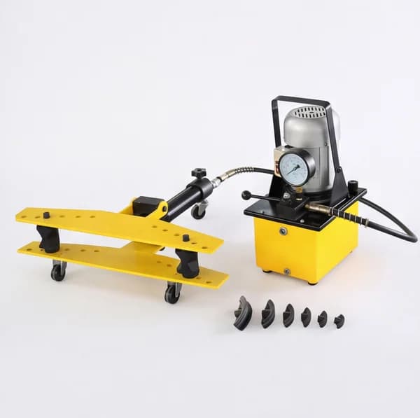 Pentagon Electric Hydraulic Pipe Bending Machine 1/2 Inch to 4 Inch -  20 Ton Pipe Bender with Formers