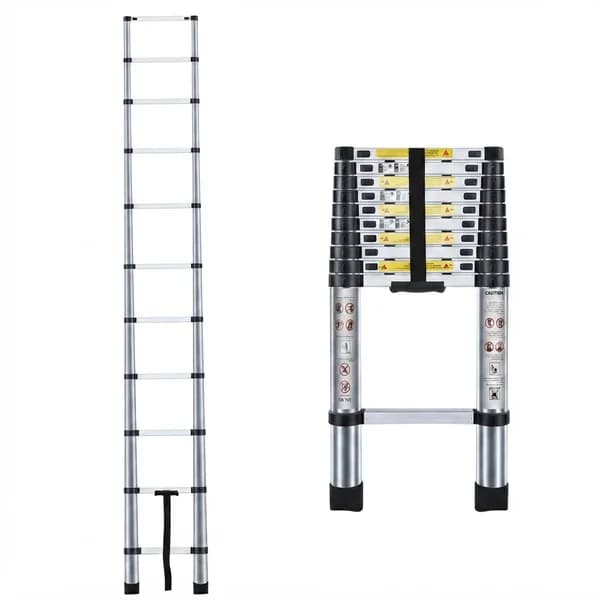 SmartZo Telescopic Aluminium Folding Step Ladder