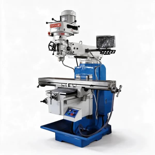 PENTAGON Curved Body Vertical RAM Turret Milling Machine