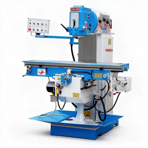 Vertical Knee type Heavy Duty Geared Head Milling Machine