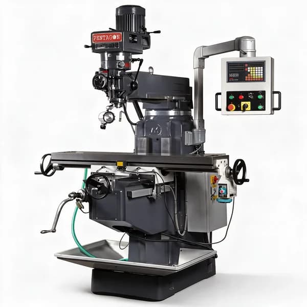 Vertical RAM Turret Milling Machine Model M6T