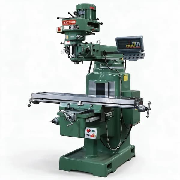 PENTAGON Vertical RAM Turret Milling Machine 1-3