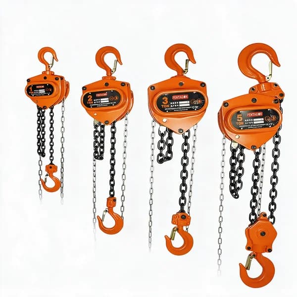 Pentagon VD Chain Pulley Blocks Capacity Upto 10 ton Length upto 6 meters