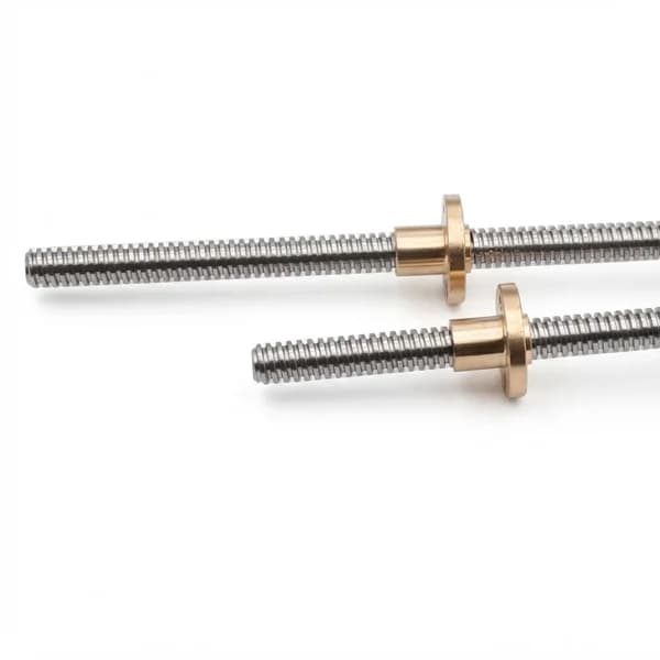 Lead screw and nut for table movement in Ram Turret milling machine