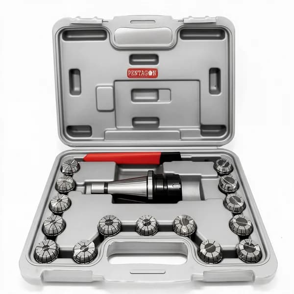 High Precision Collet set Model ER32 set with suitable collet adapter and spanner