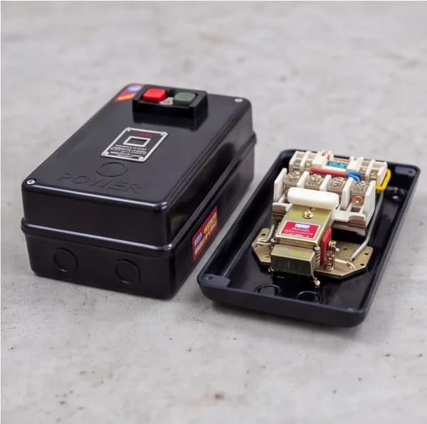 Induction Motor With V Belt , Pulley & Starter Kit
