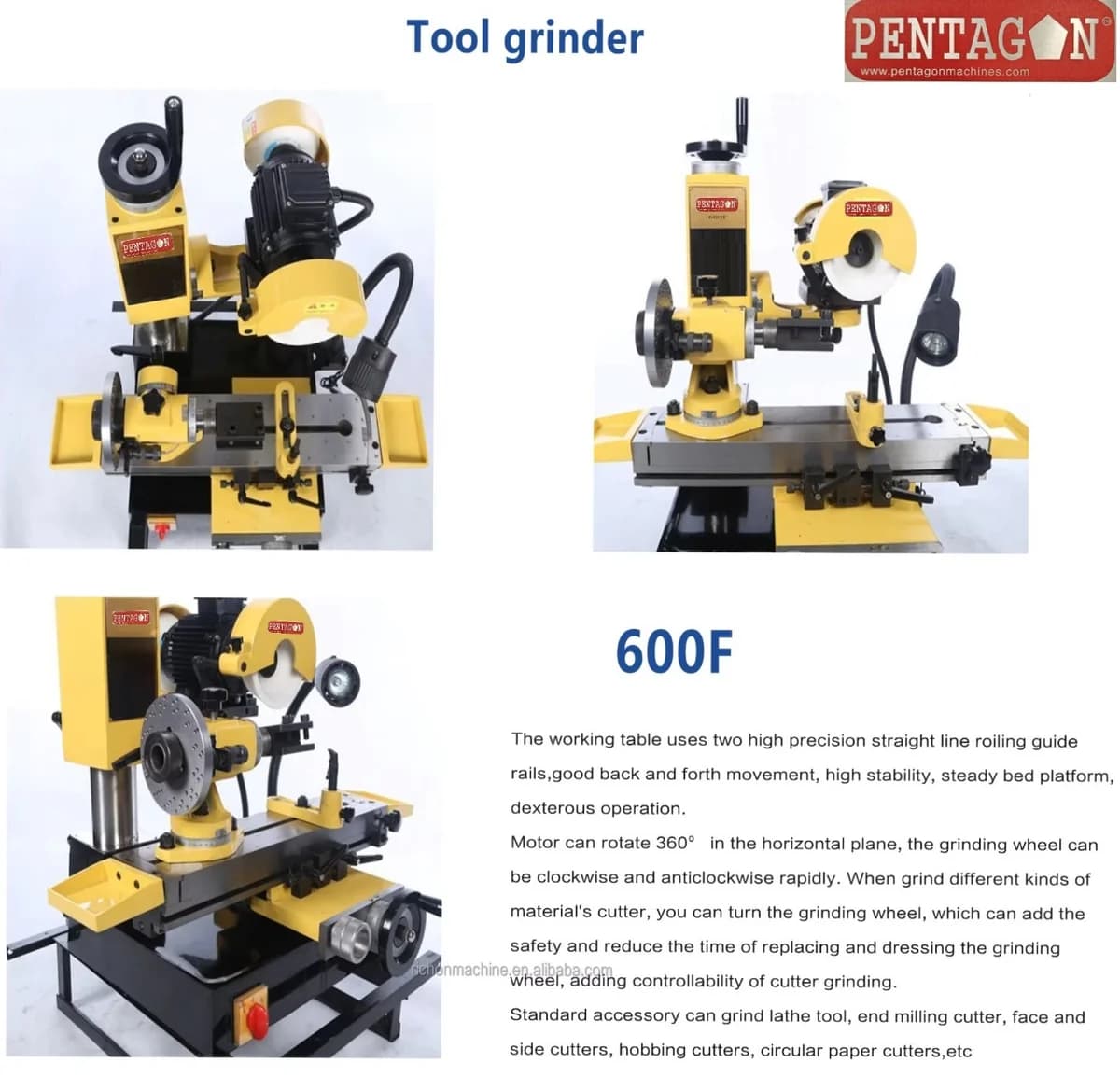 Tap Re-Sharpening Attachment for Universal Tool & Cutter Grinder machine Model 50K — image 12