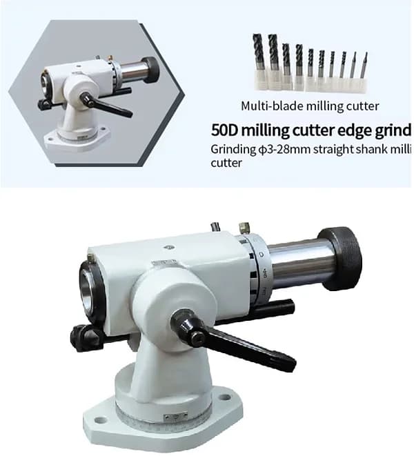 Pentagon Milling Edge Cutter Grinding Attachment for Universal Tool & Cutter Grinder Model 50D
