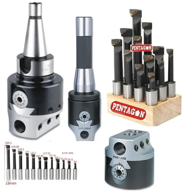 High Precision Elastic Spring Steel F1 Type BORING HEADS Model F1-12/R8