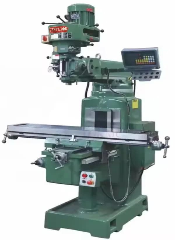 Vertical RAM Turret Milling table Model M4 ISO30 size 1270×254 mm 1-6