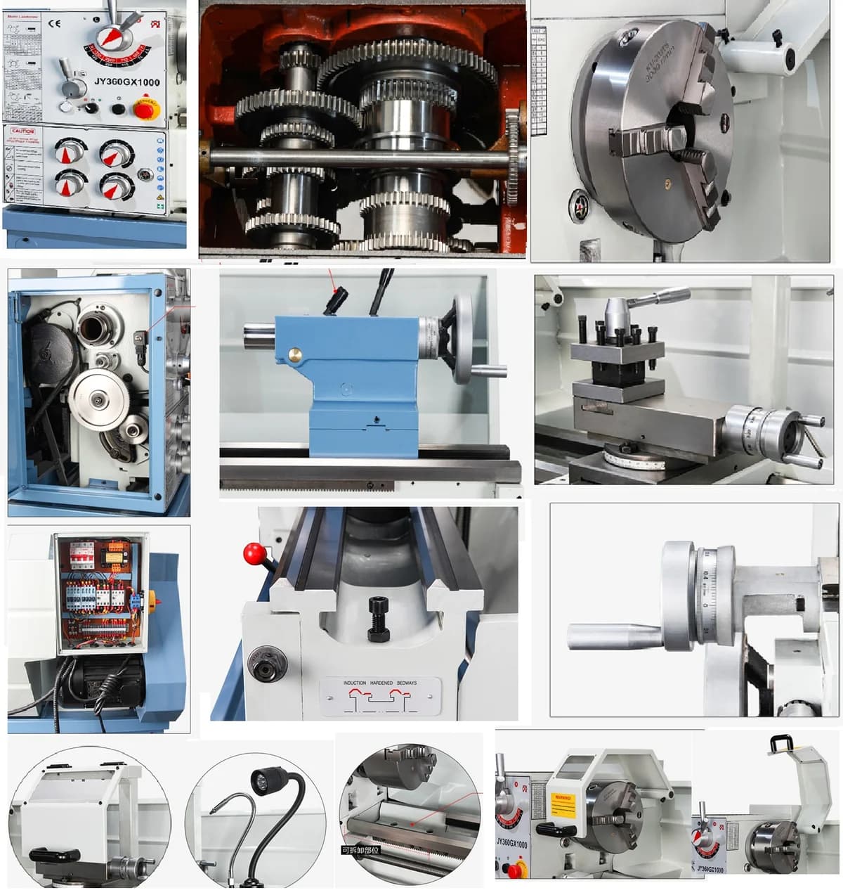All Geared High Speed High Precision Lathe Machine Model JY360GX1000