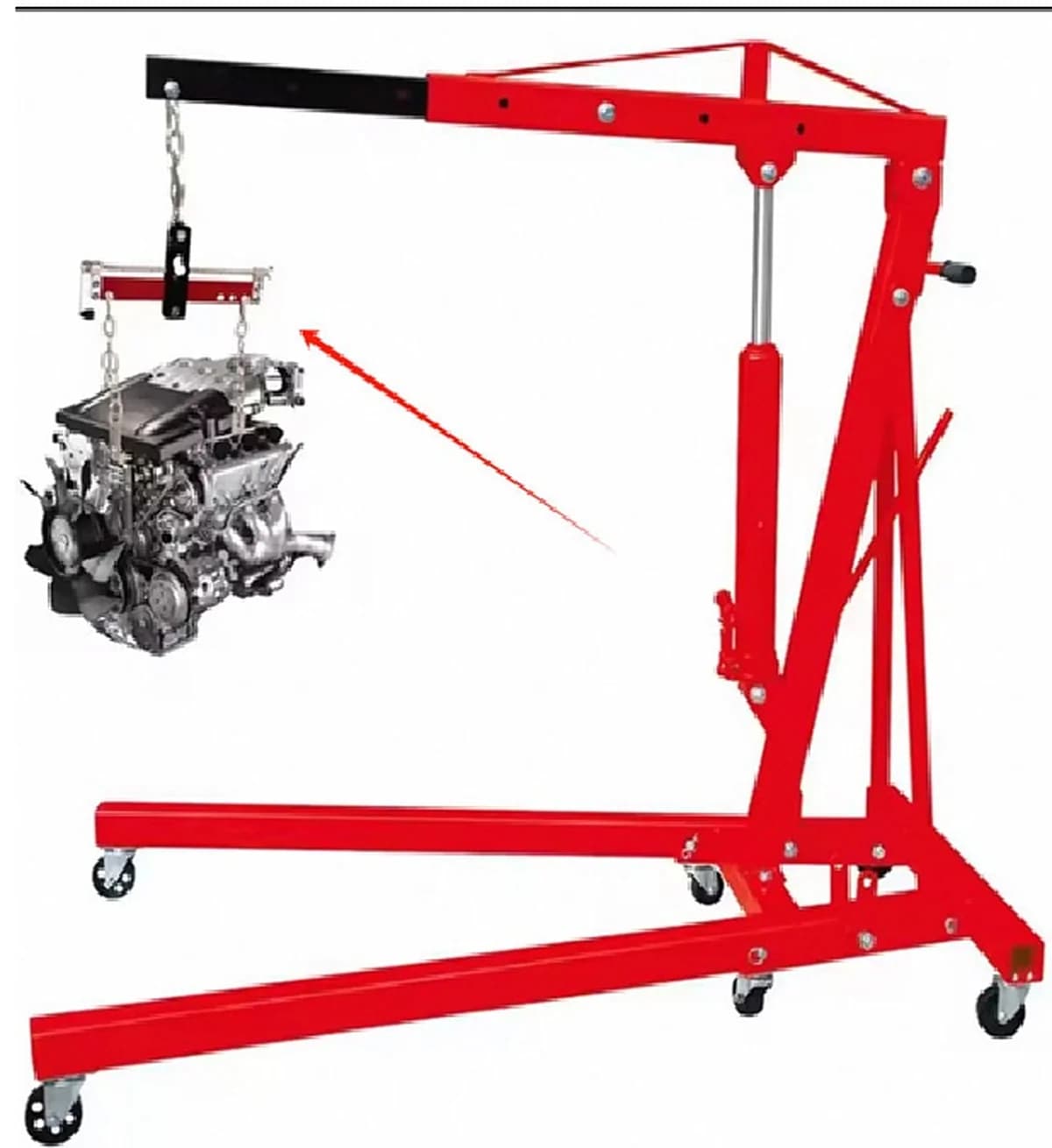 Hydraulic Floor Crane for Industrial shop Material Handling