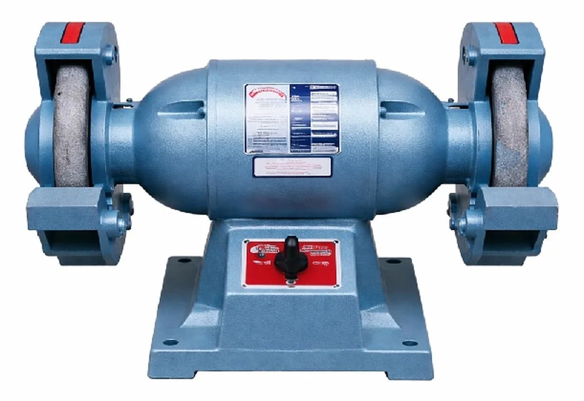 Compact Bench Grinder Machine with Dual Wheel