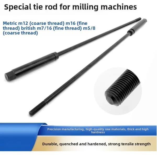 High-Strength Drawbar-Tie Rod for Vertical RAM Turret Milling Machine