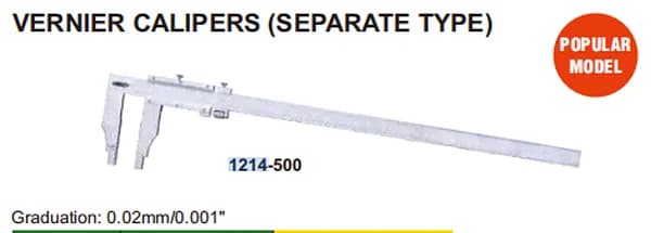 VERNIER CALIPERS (SEPARATE TYPE)