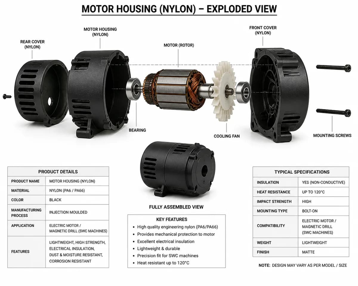 MOTOR HOUSING NYLON