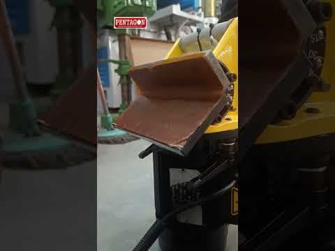 Pentagon Portable Plate Beveling & Chamfering Machine for MS & SS Plates Model R-900 — demo