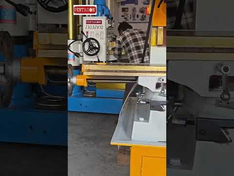 Geared Head Vertical Drilling cum Milling machine — demo