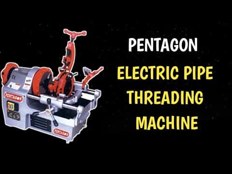 Portable Electric Pipe Threading Machine — demo