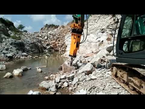 Chisels for Hydraulic rock breaker — demo