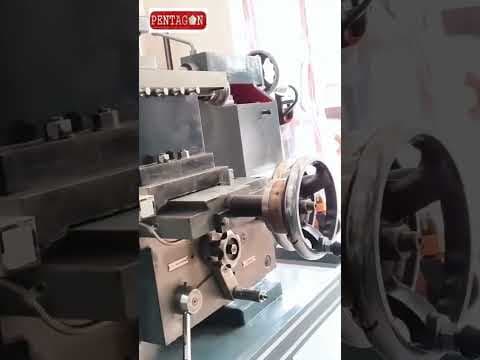 PENTAGON Brand Lathe Machine Belt Driven Medium Duty type — demo