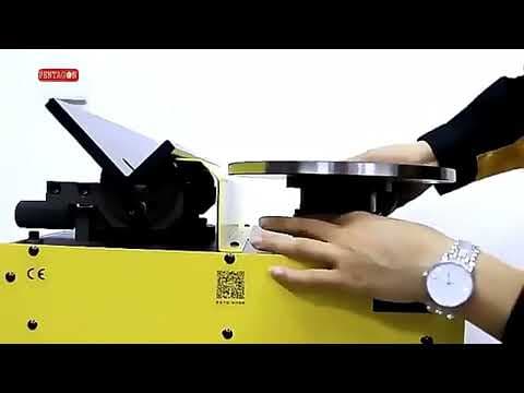 High Speed Portable Metal Edge Handheld Electric Chamfering Machine Model D-120 — demo