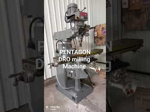 PENTAGON Curved Body Vertical RAM Turret Milling Machine — demo