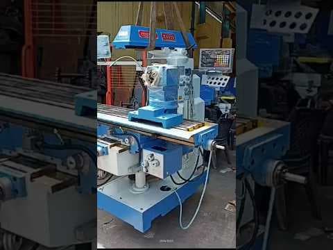 Universal Knee Type Geared Head Milling Machine — demo