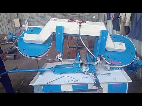 PLB Series Swing Type Single Column Hydraulic Metal Cutting Bandsaw Machine — demo