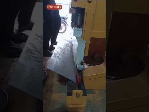 Motorized Hydraulic sheet Bending Machine — demo
