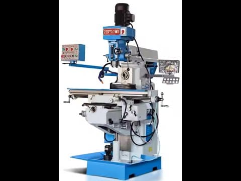 Horizontal Knee type Geared Head Milling Machine — demo