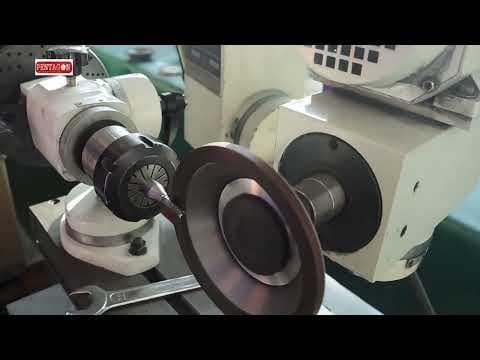 Pentagon Milling Edge Cutter Grinding Attachment for Universal Tool & Cutter Grinder Model 50D — demo