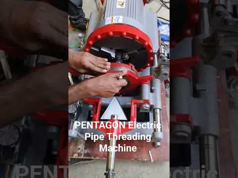 Portable Electric Pipe Threading Machine — demo