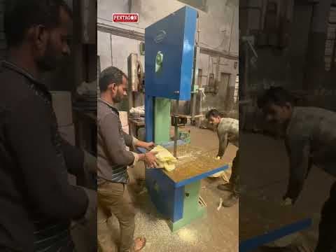 Mahavir Excellent Series Vertical Plastic Cutting Bandsaw (FABRICATION TYPE) — demo