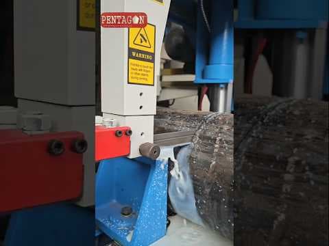 Semi Automatic Double Column Metal Cutting Hydraulic Bandsaw Machine PDB- Series — demo