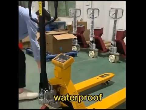 Hand Pallet Truck with Weighting Scale and Printer Model PHPT-30D — demo