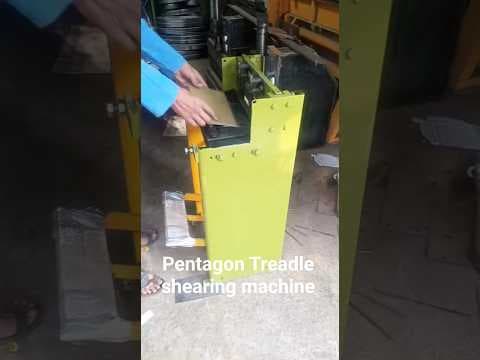 Foot Operated Treadle Shearing Machine   — demo