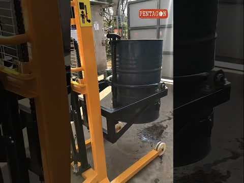Manual Drum Lifter Stacker for Industrial Drum Handling — demo